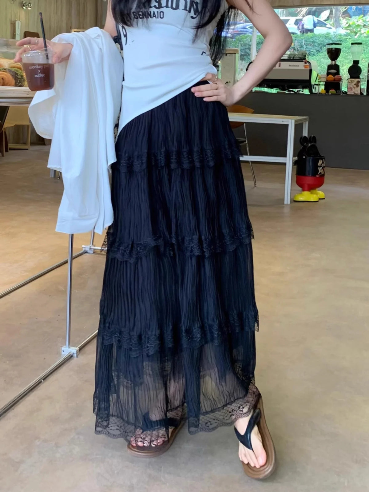 Anai Lace Maxi Skirt