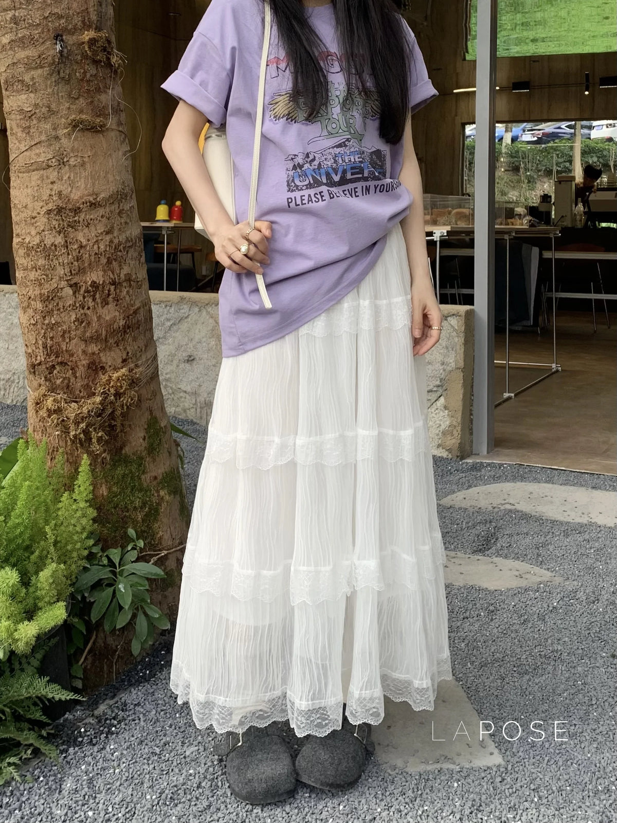 Anai Lace Maxi Skirt