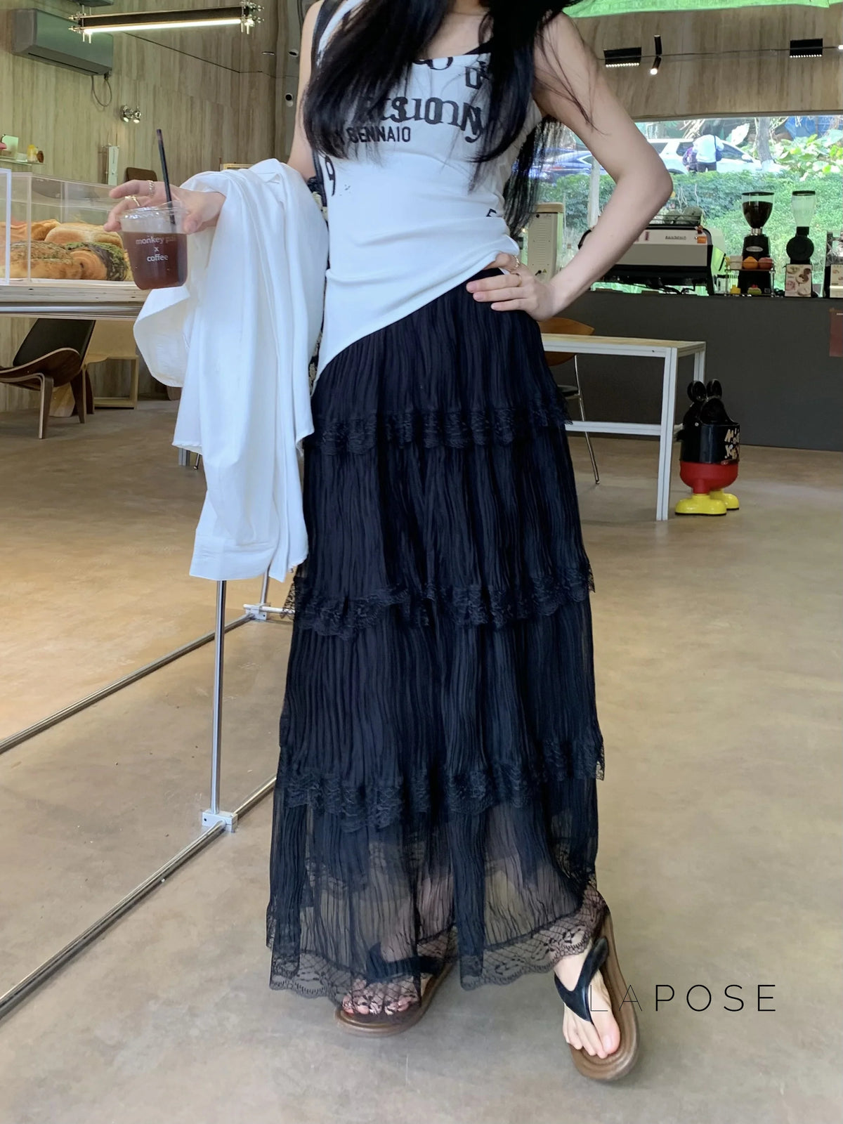 Anai Lace Maxi Skirt