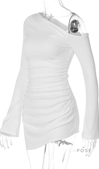 Analisa Off Shoulder Pleated Dress