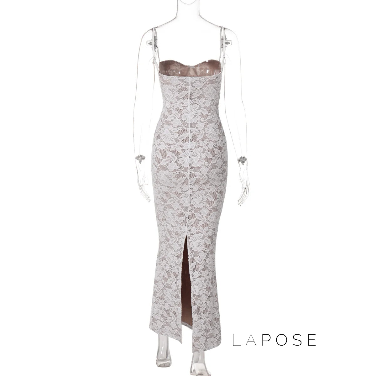 Ariadne Lace Backless Midi Dress