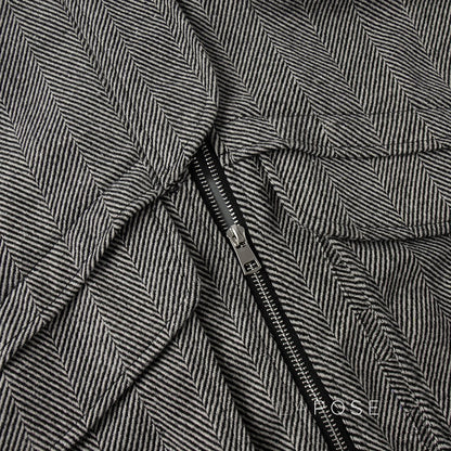 Arin Herringbone Wool Blend Jacket