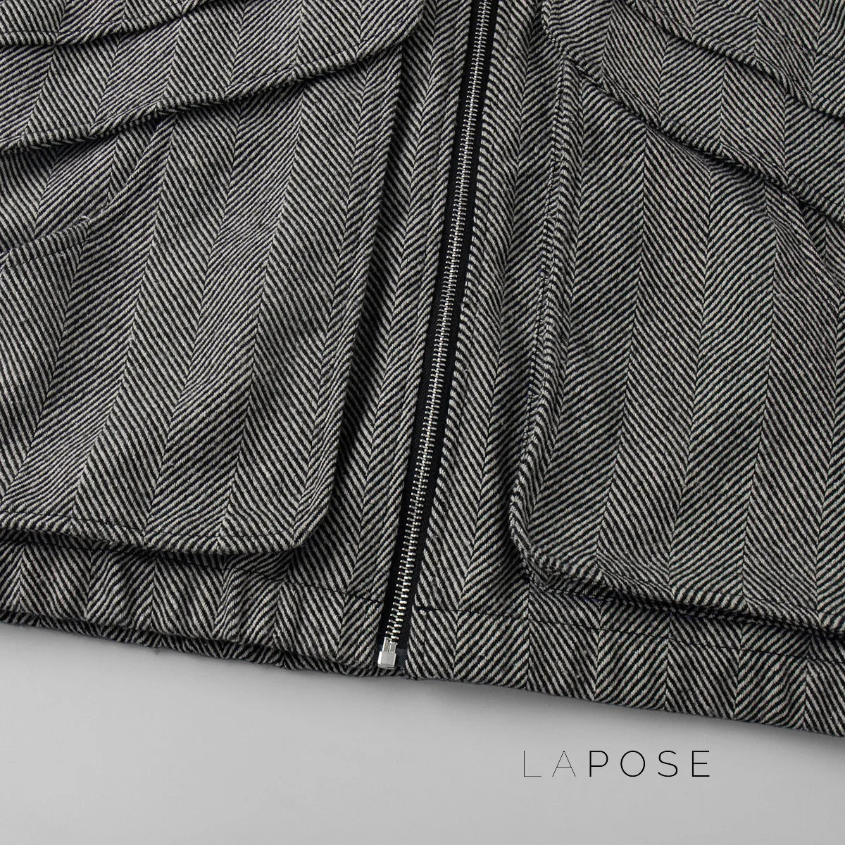 Arin Herringbone Wool Blend Jacket