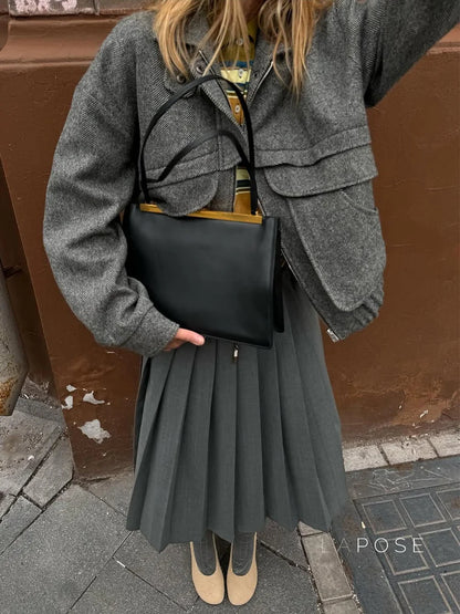 Arin Herringbone Wool Blend Jacket