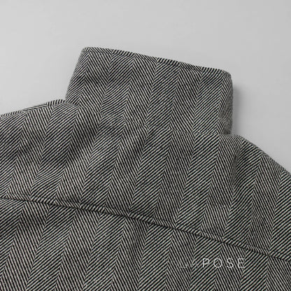 Arin Herringbone Wool Blend Jacket