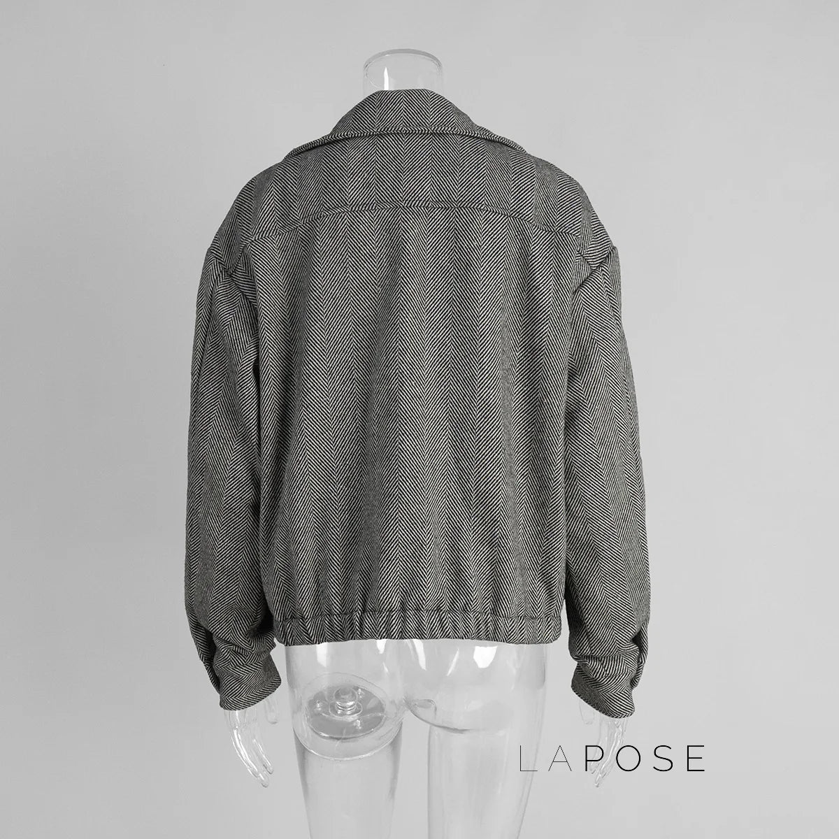 Arin Herringbone Wool Blend Jacket