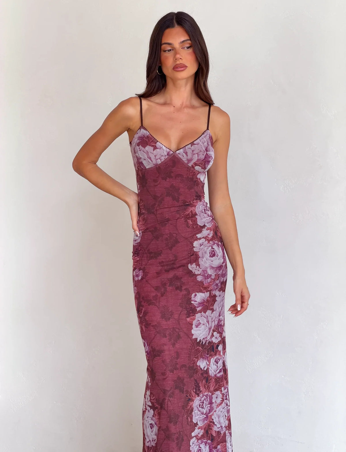 Arlette Radiant Floral Maxi Dress - Floral Rose