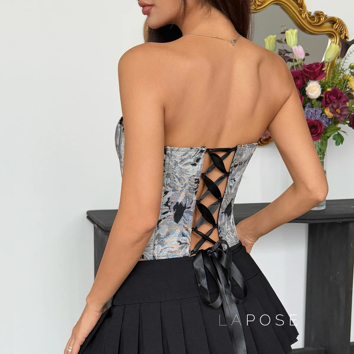 Armonie Jacquard Corset Top
