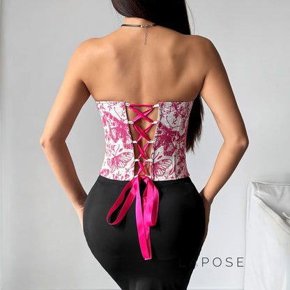 Armonie Jacquard Corset Top