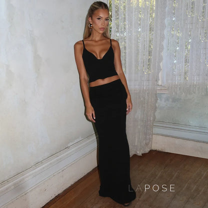 Aryana Printed Maxi Skirt Set