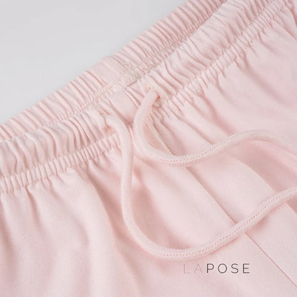 Asma Pink Knitted Lounge Set