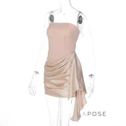 Audrina Satin Bodycon Mini Dress