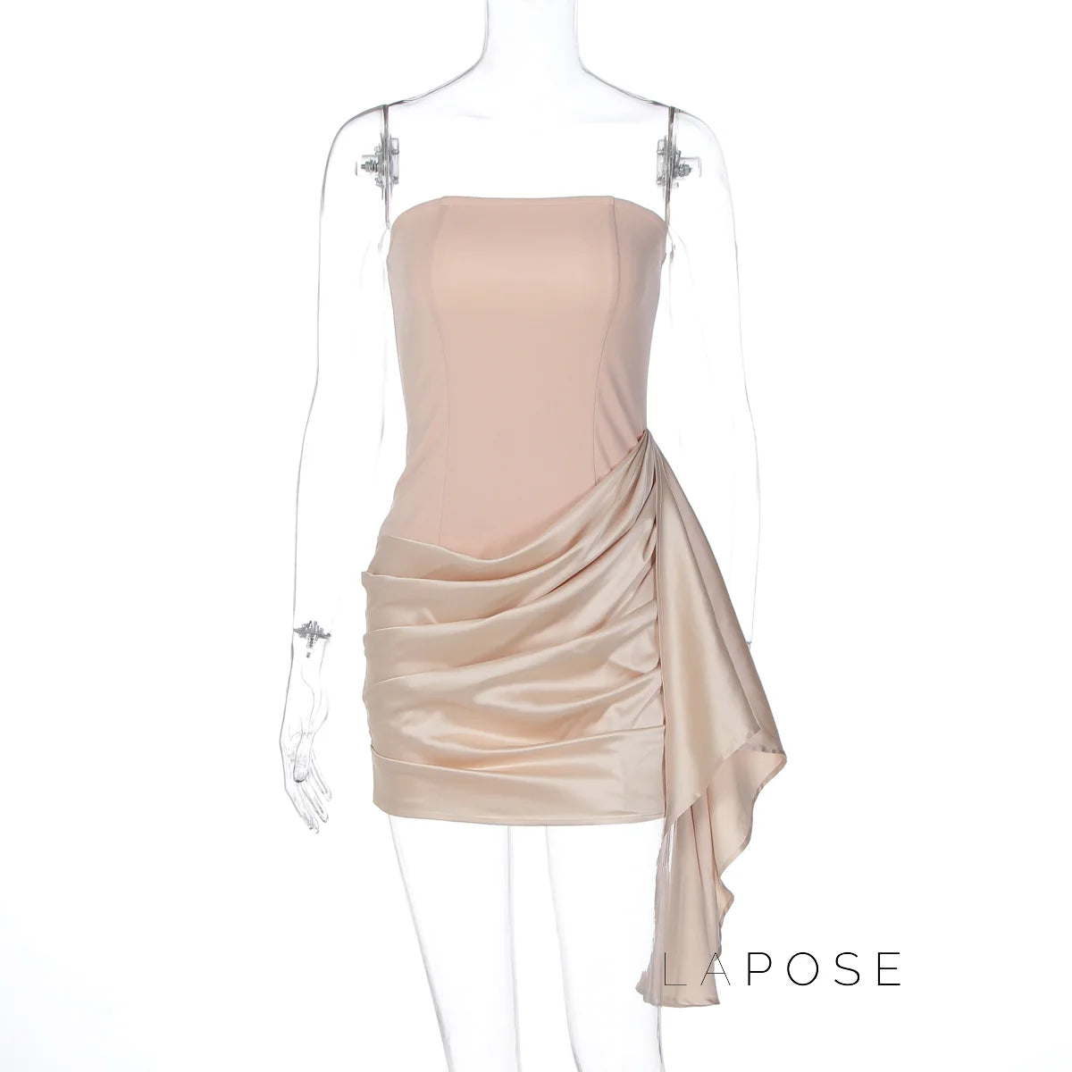 Audrina Satin Bodycon Mini Dress
