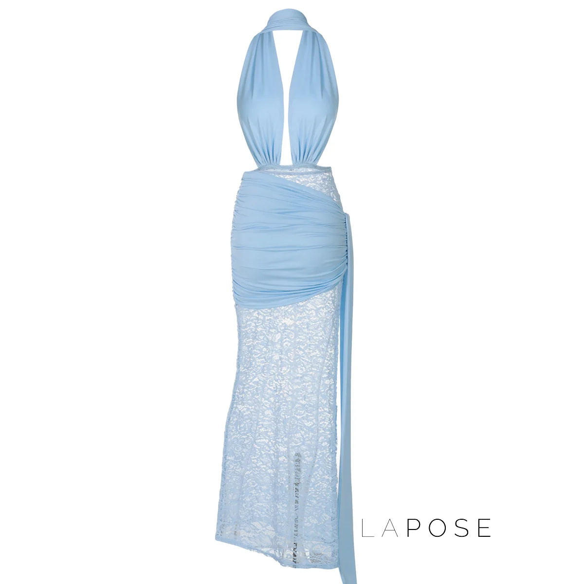 Ayana Lace Halter Maxi Dress