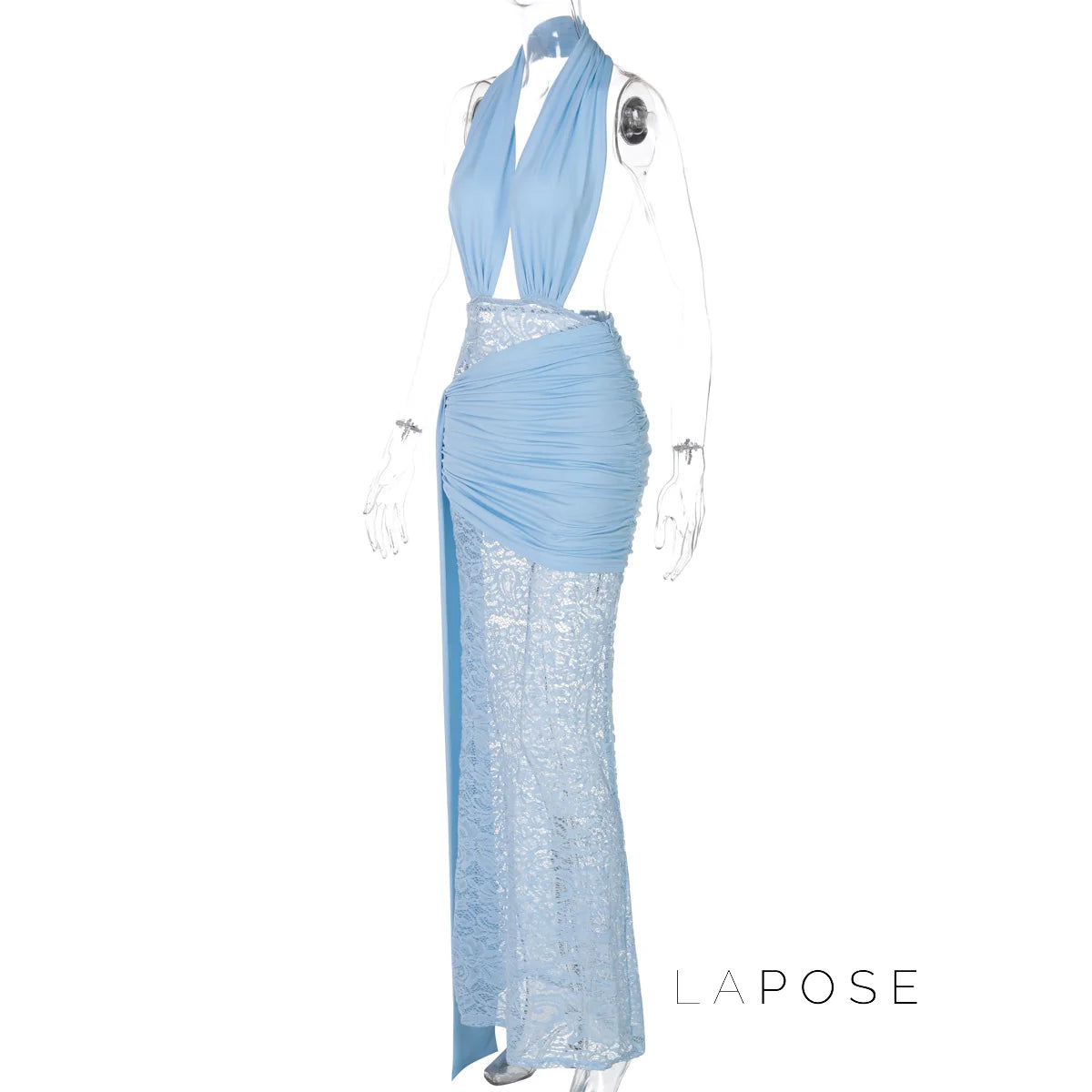 Ayana Lace Halter Maxi Dress