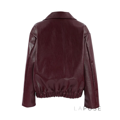 Ayven Oversized Faux Leather Jacket