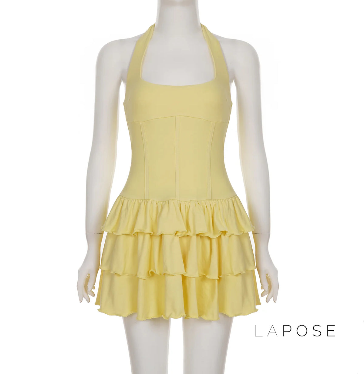 Aziya Halter Pleated Mini Dress
