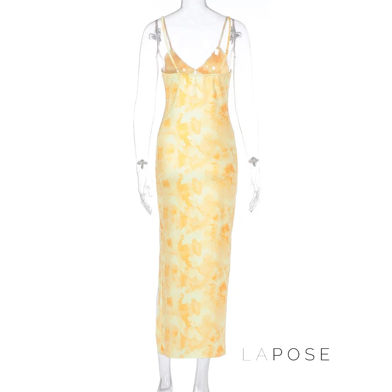 Batya Floral Backless Maxi Dress
