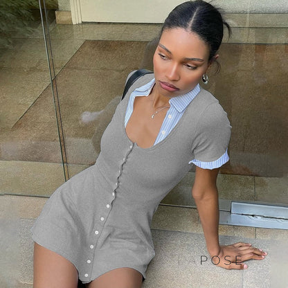 Bentleigh Contrast Polo Mini Dress