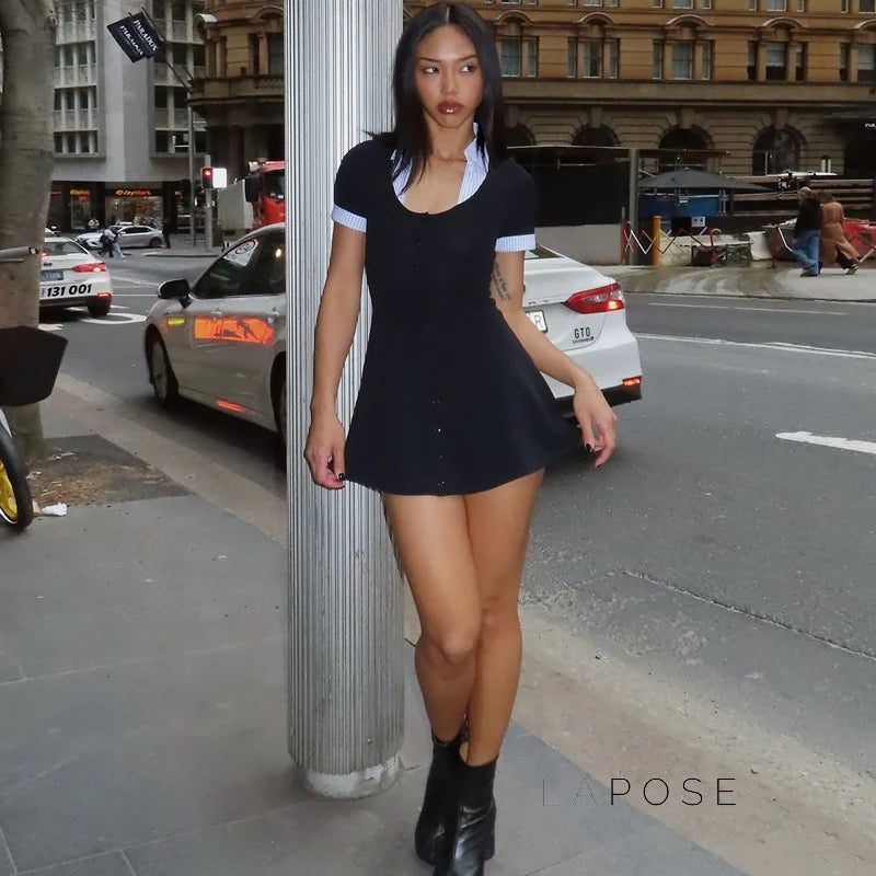 Bentleigh Contrast Polo Mini Dress
