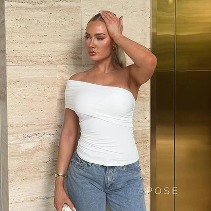 Bowen One Shoulder Crop Top