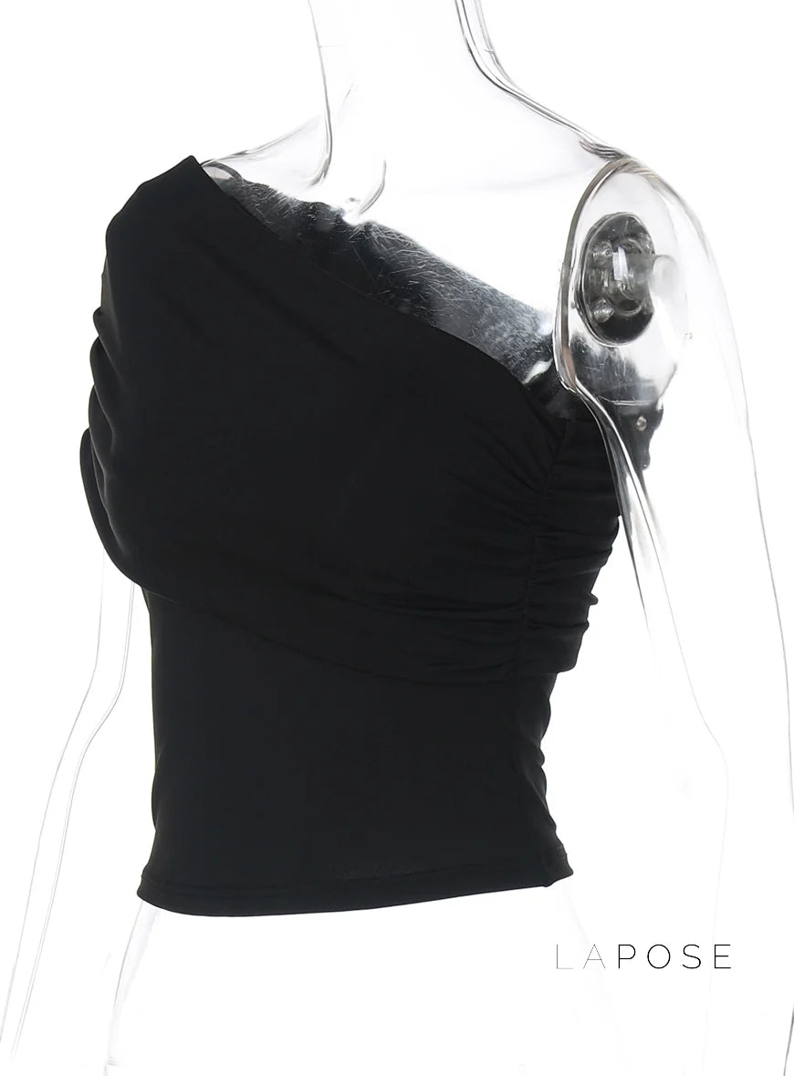 Bowen One Shoulder Crop Top