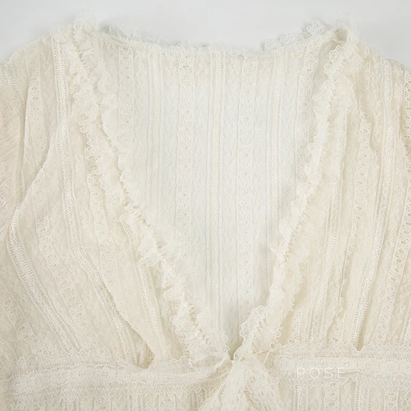 Braya Lace Puff Sleeve Top