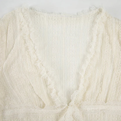 Braya Lace Puff Sleeve Top