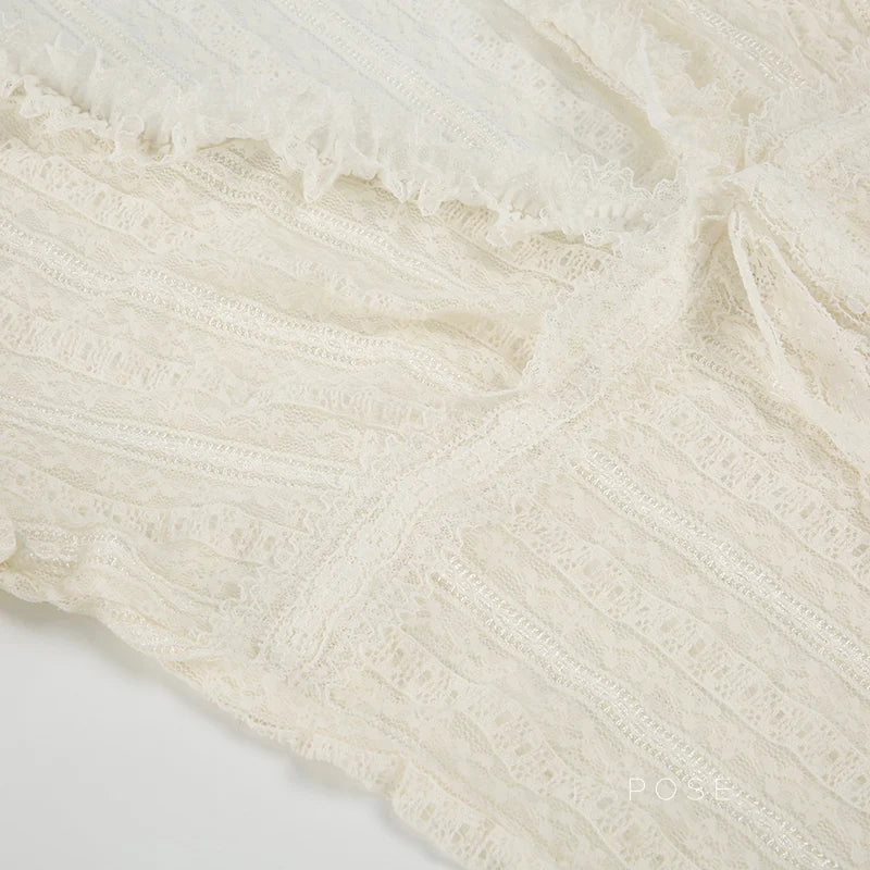 Braya Lace Puff Sleeve Top