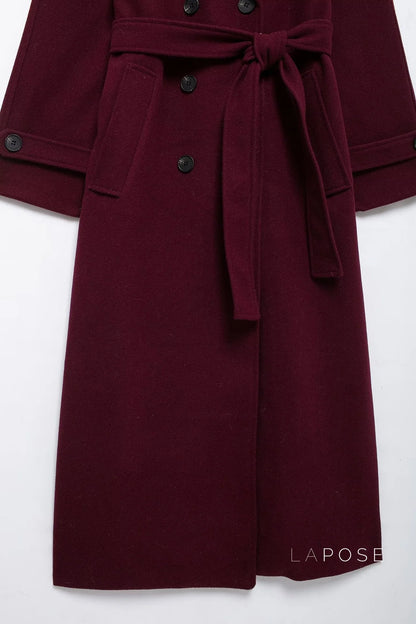 Brenley Double-Breasted Belted Coat