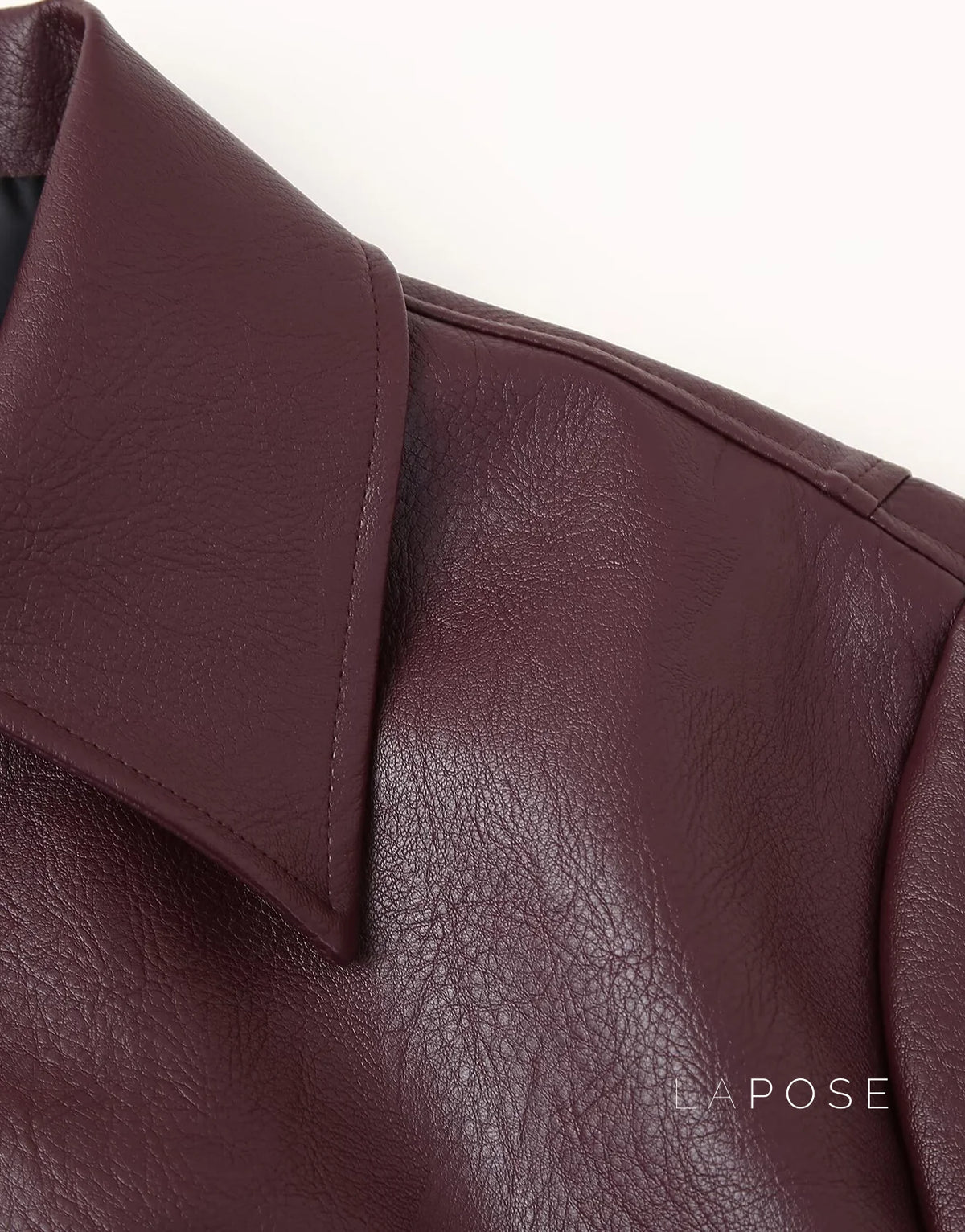 Brenna Lapel Faux Leather Jacket