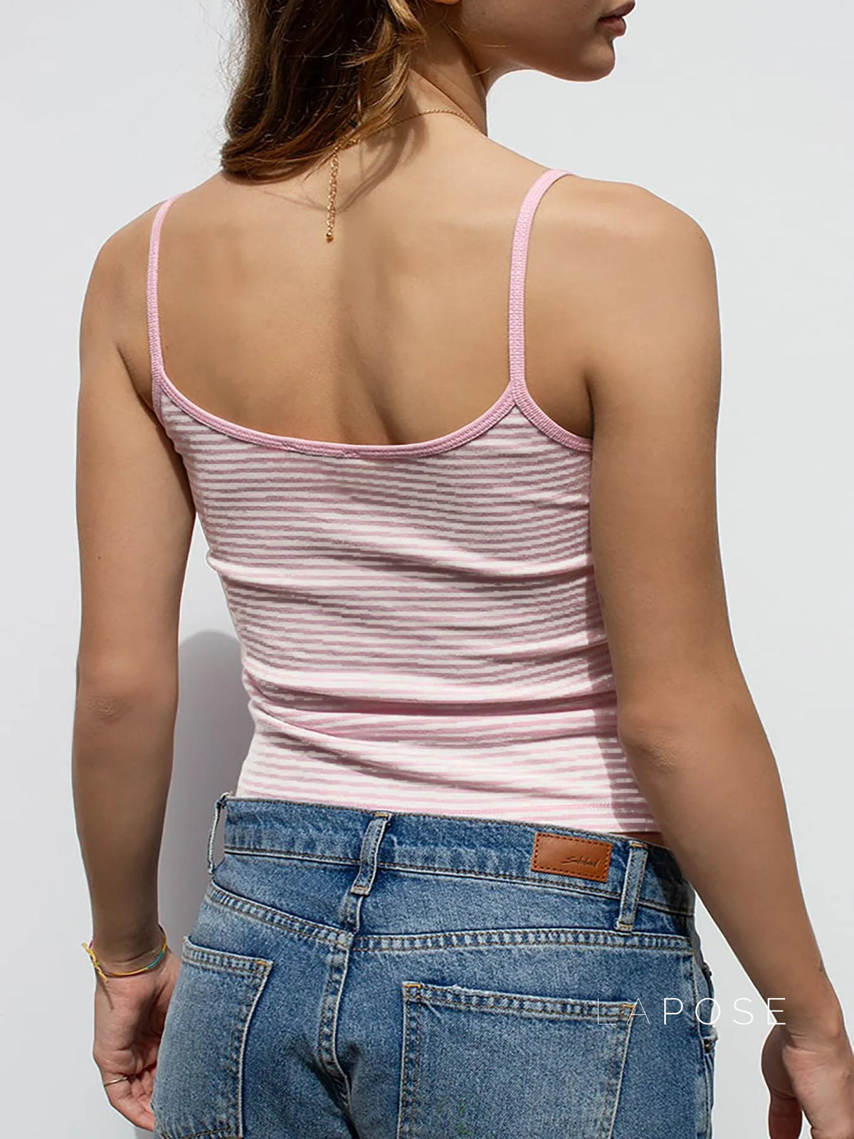Brystol Striped Camisole Crop Top