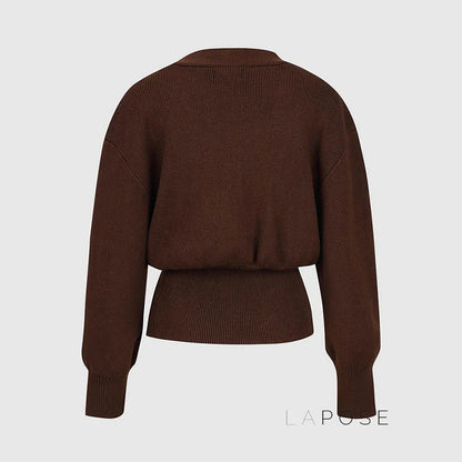 Caelyn Knitted V-neck Cardigan