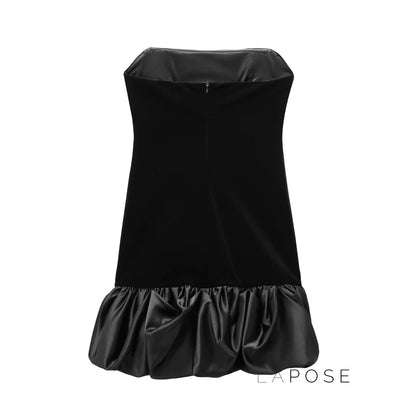 Catherine Velvet Backless Mini Dress