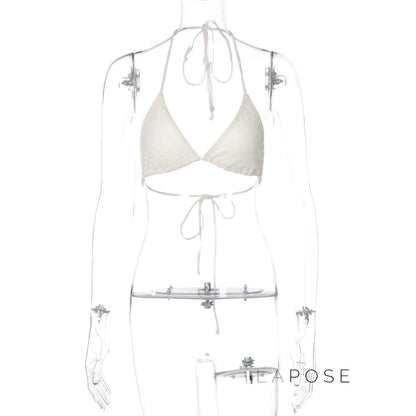 Cattleya Lace Cut-Out Short Set