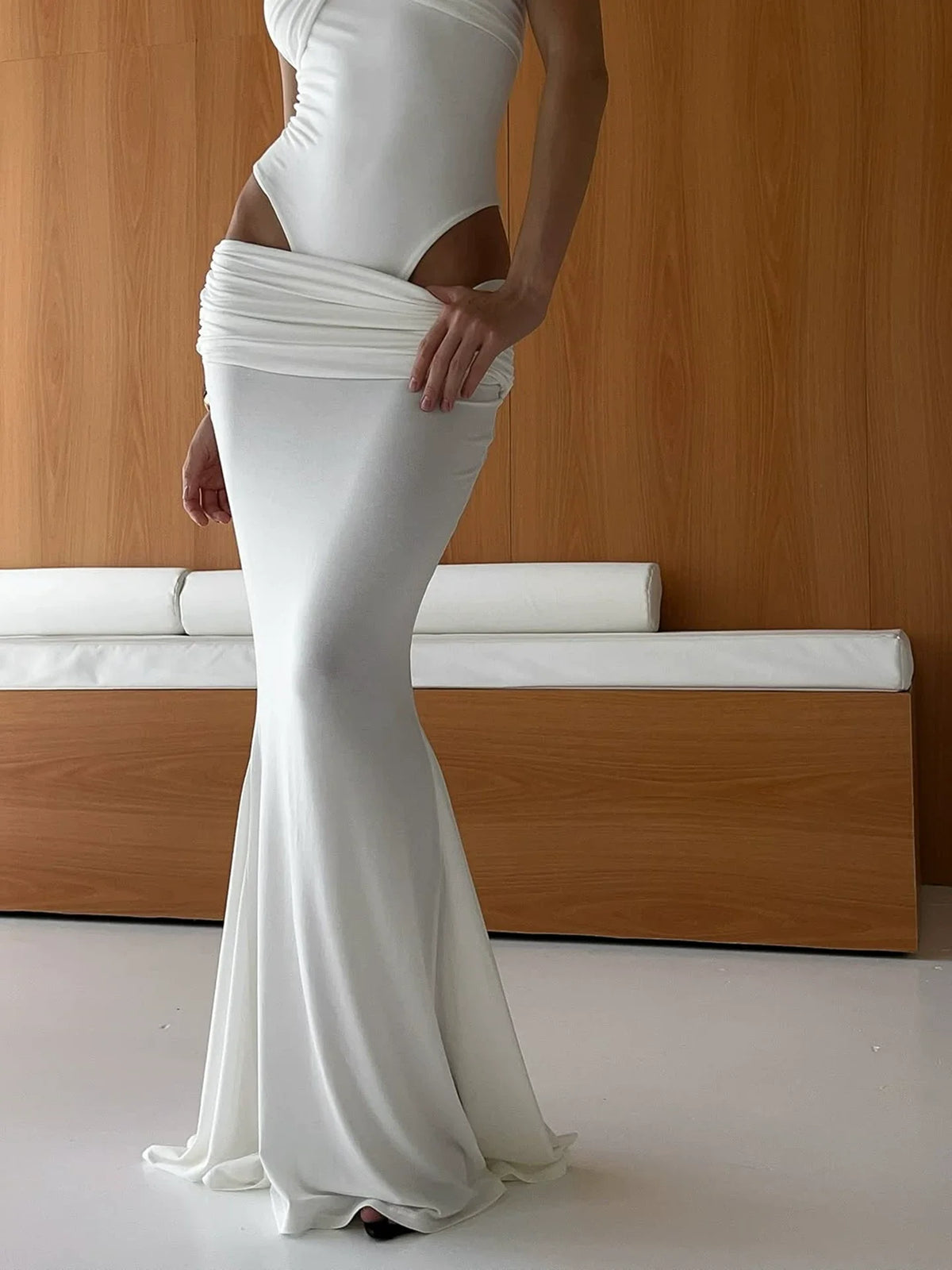 Celia Strapless Bodysuit Maxi Set