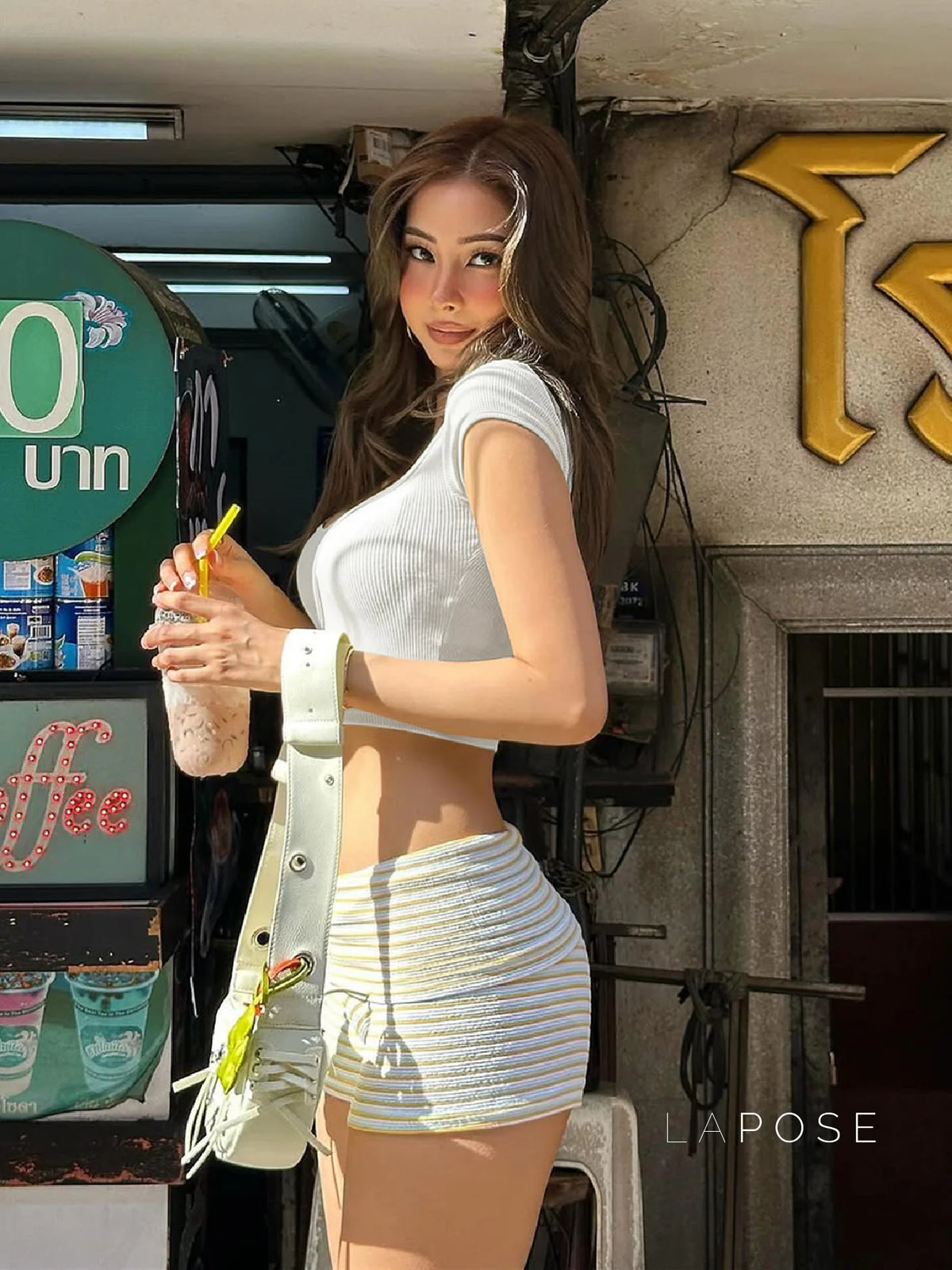 Chasidy Waist-Cinching Crop Top