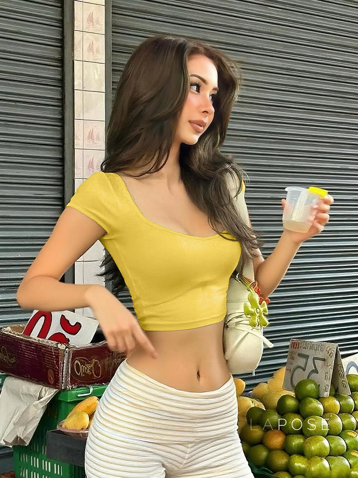 Chasidy Waist-Cinching Crop Top