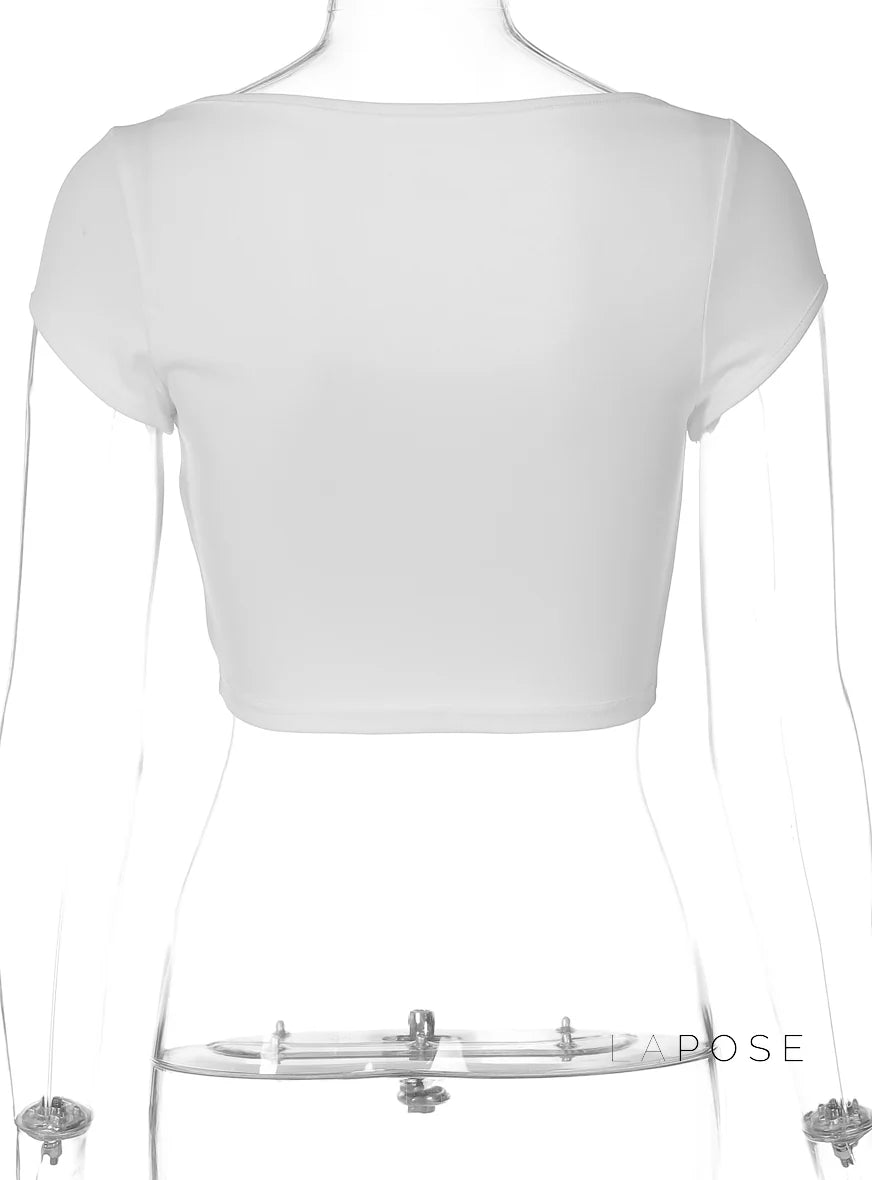 Chasidy Waist-Cinching Crop Top