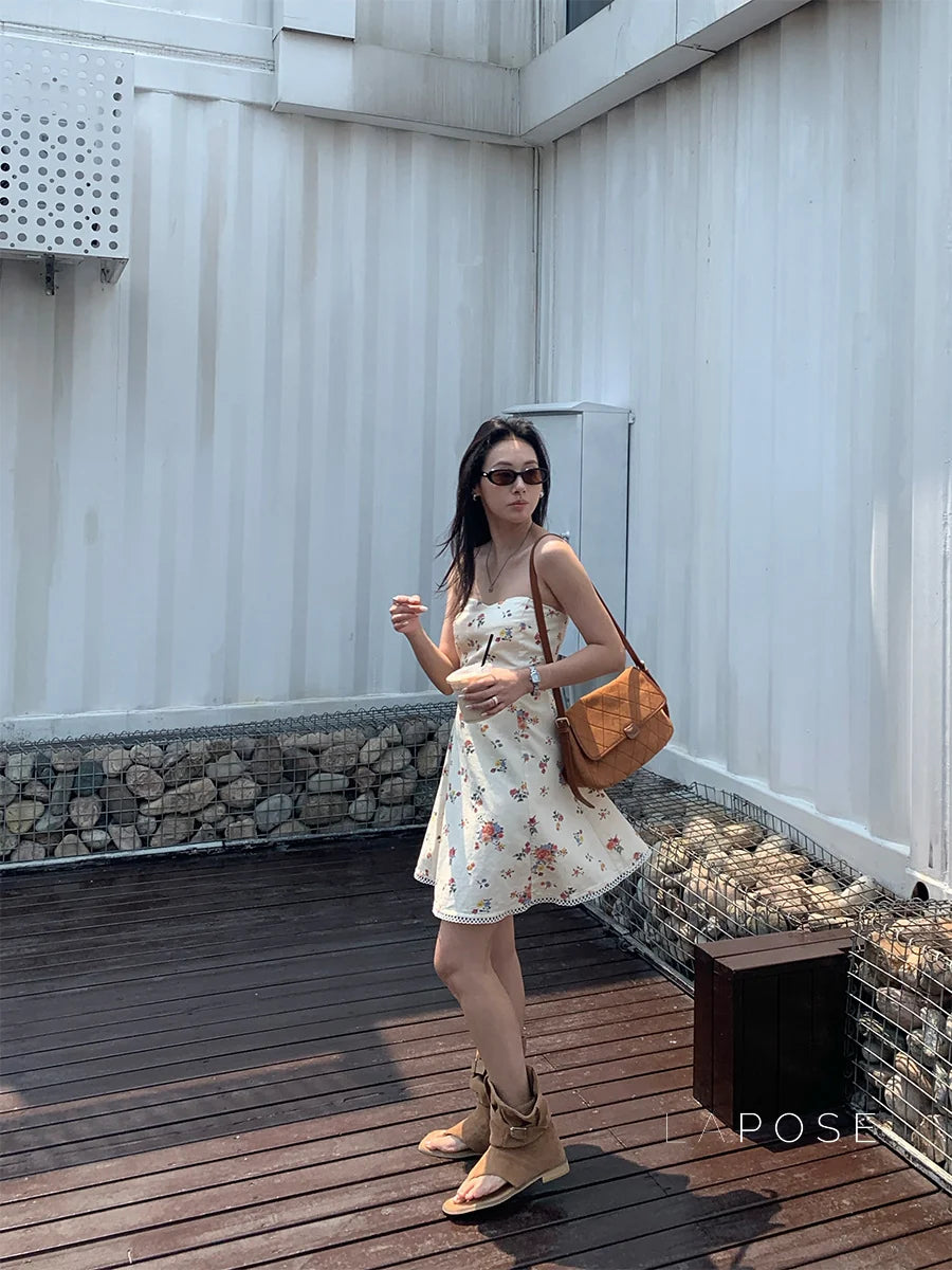 Chaya Strapless Floral Mini Dress