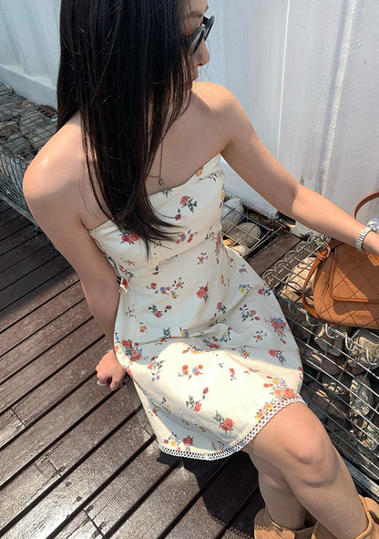 Chaya Strapless Floral Mini Dress
