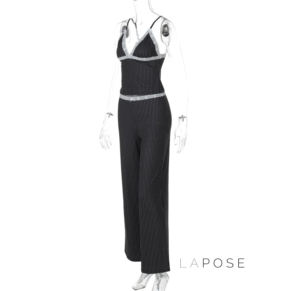Cheyanne Lace Polka Dot Set