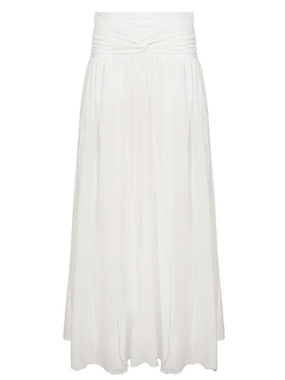 Chimamanda Twisted High Slit Maxi Skirt