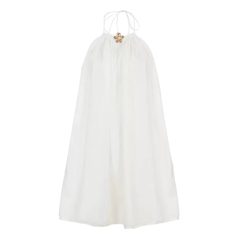 Colbie Halter Flower Mini Dress