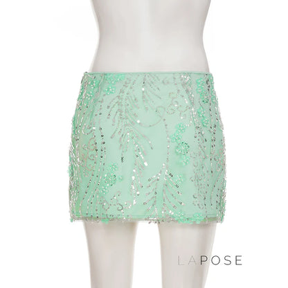 Dakoda Star Sequin Mini Skirt