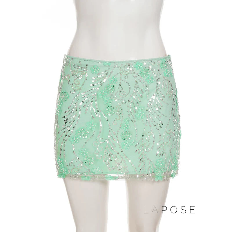 Dakoda Star Sequin Mini Skirt