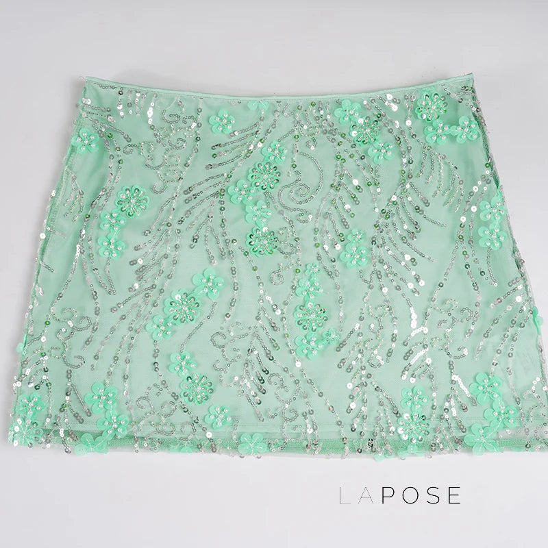 Dakoda Star Sequin Mini Skirt