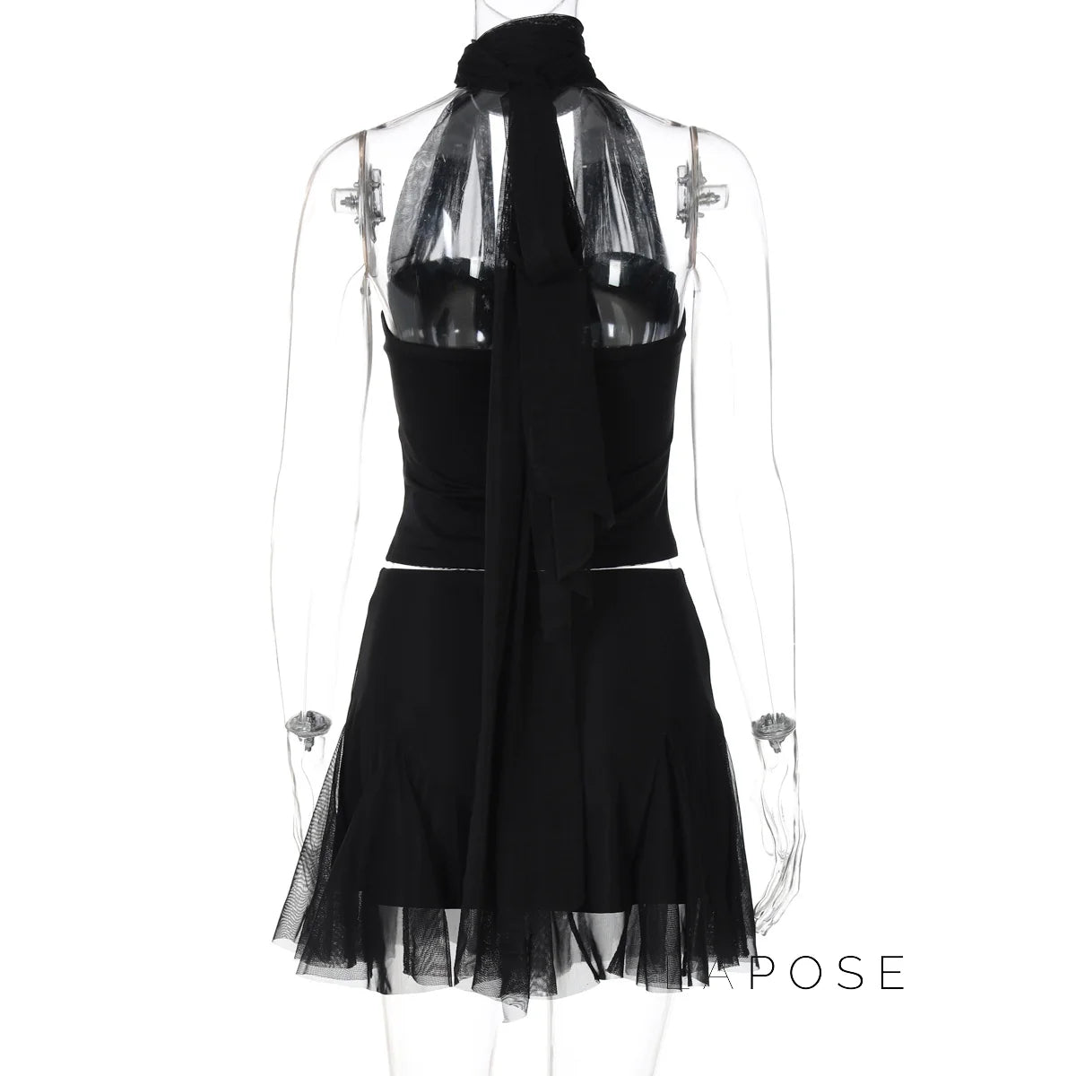 Daleysa Halter Ruched Skirt Set