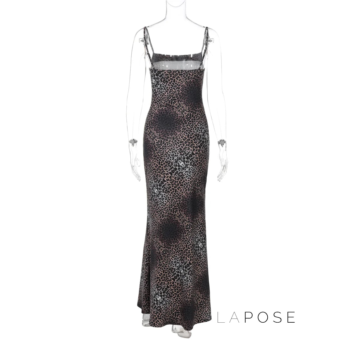 Damaris Strappy Leopard Maxi Dress