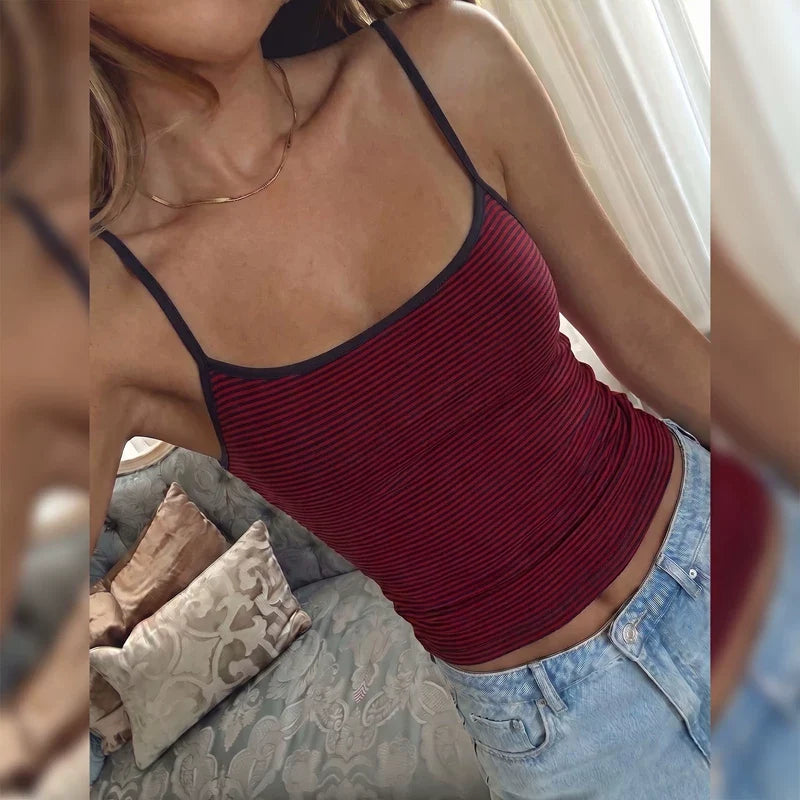 Dayami Striped Slim Fit Camisole